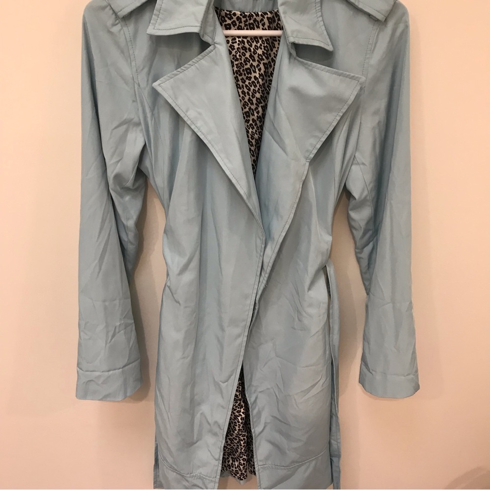 Zara light blue trench coat - Picture 9 of 12